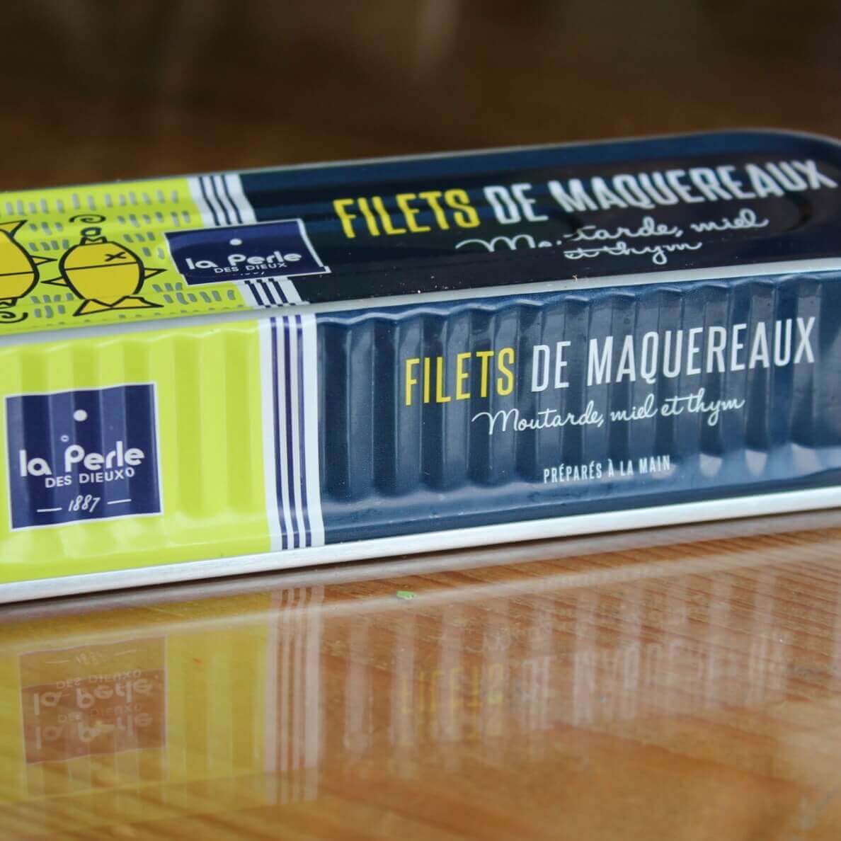 Filets de maquereaux à la moutarde, au miel et au thym