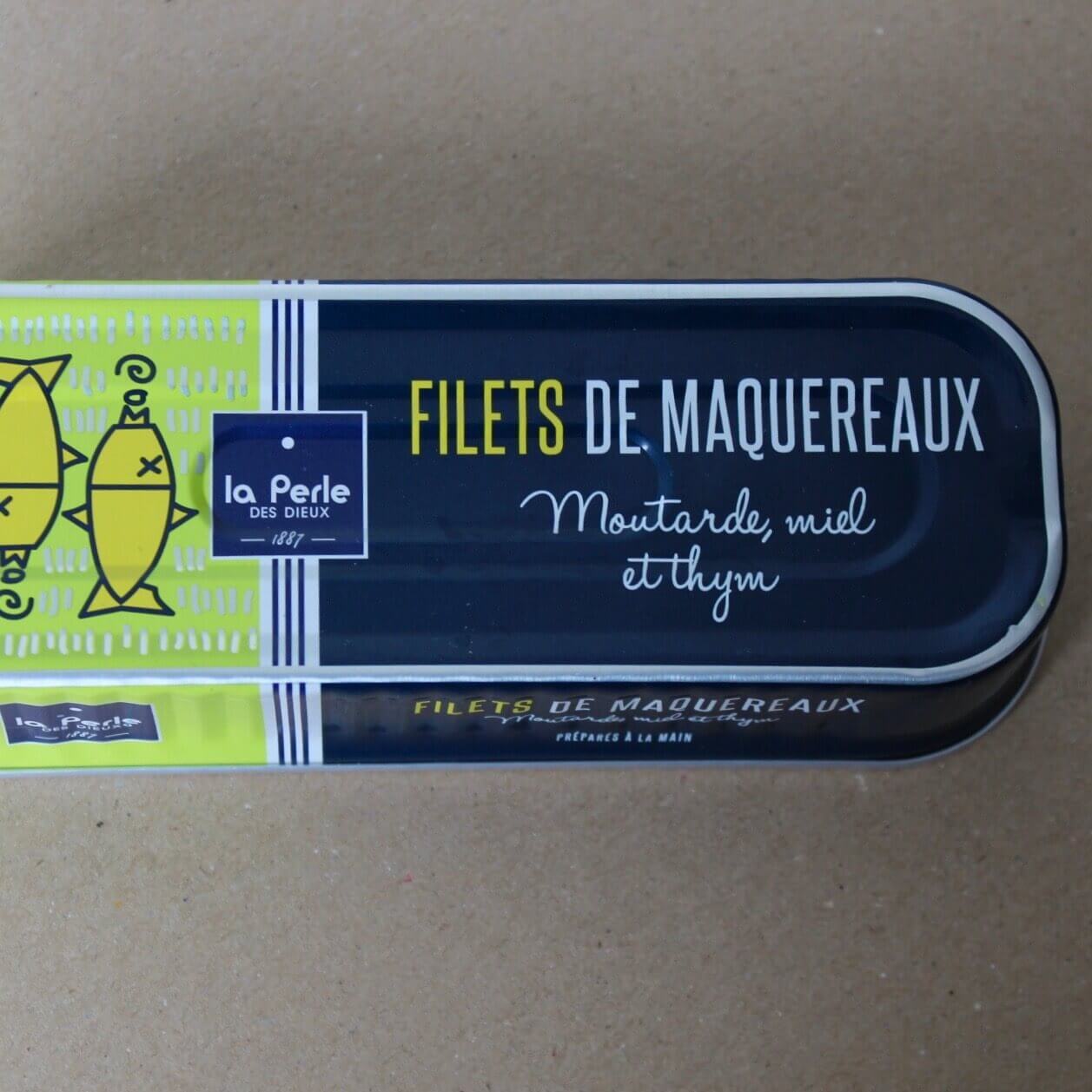 Filets de maquereaux à la moutarde, au miel et au thym