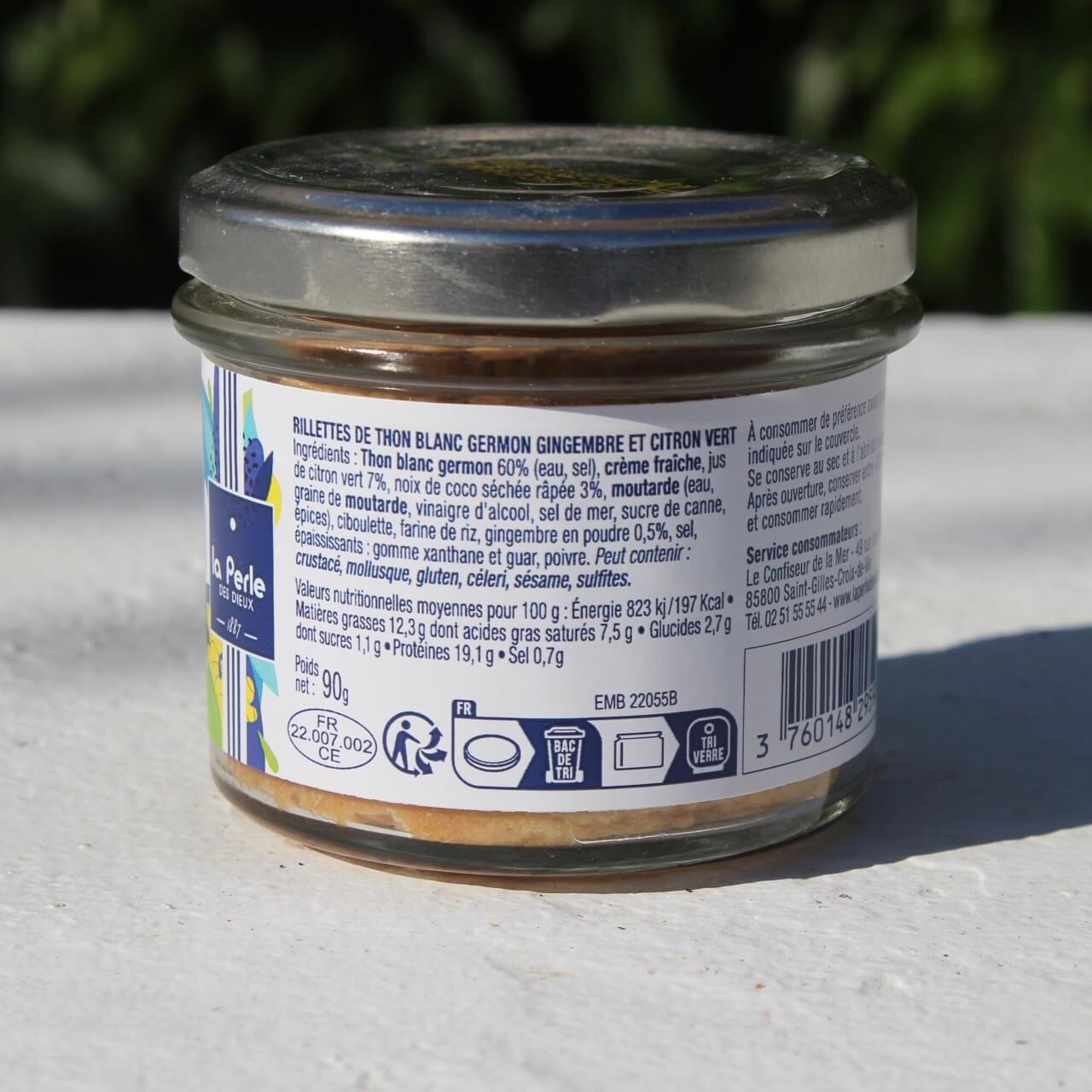 ingrédients rillettes thon blanc