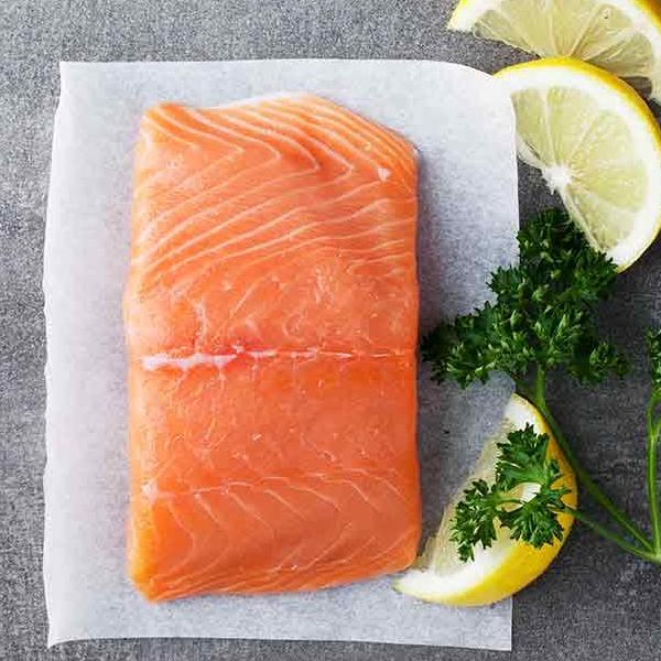 Pavés de saumon frais (320gr.) - Meat my fish - Viandes et poissons livrés  dans l'heure