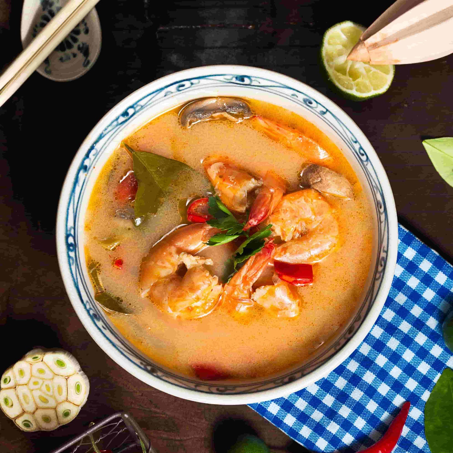 soupe de crevettes lait de coco