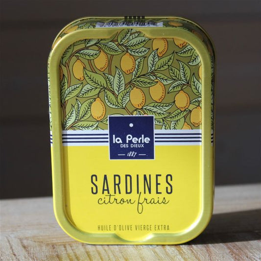sardines huile d'olive & citron frais